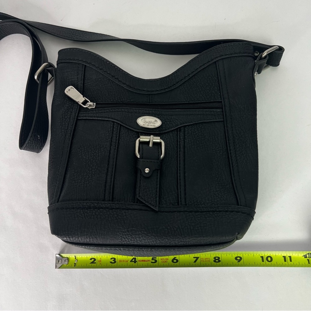 B.O.C. Born Concept Women’s Cross Body Bag Color Black Adj Strap Silver Hardware - Picture 10 of 12